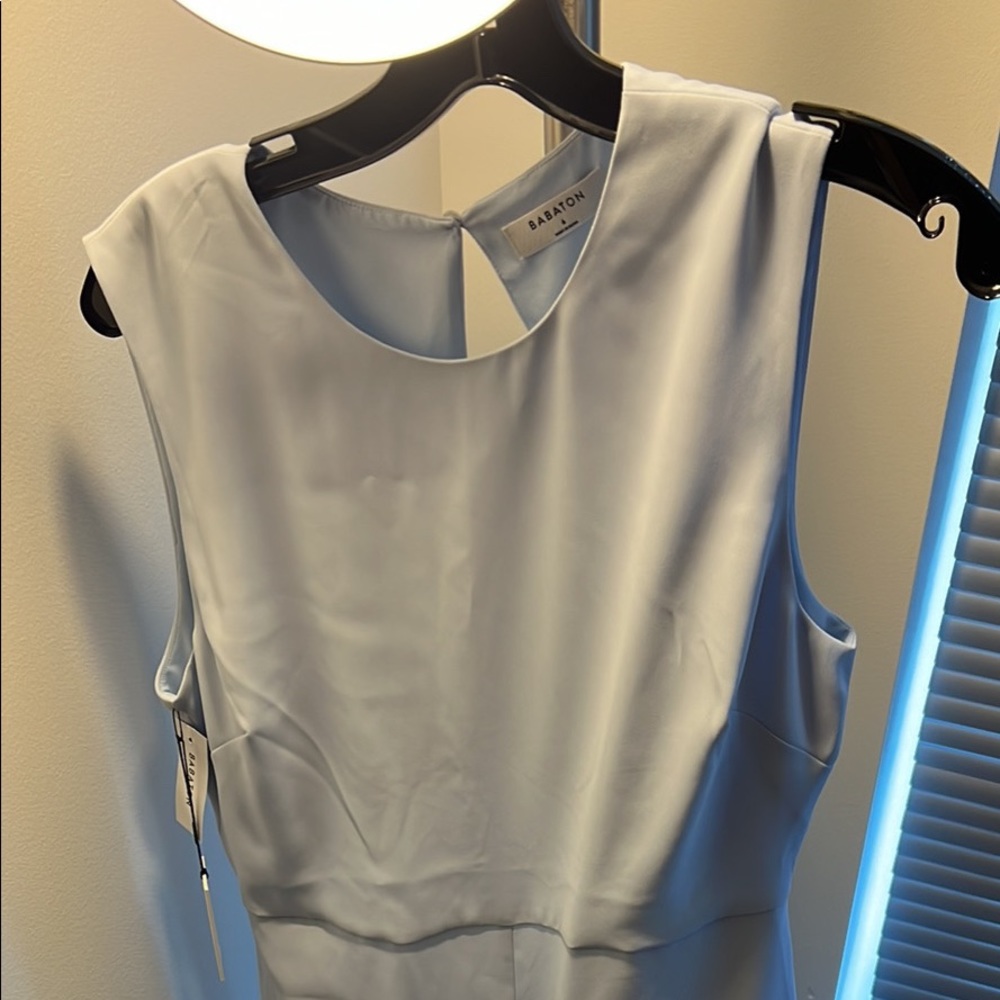 babaton aritzia never worn jumpsuit baby blue new with tags